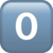 Keycap Digit Zero emoji on Apple